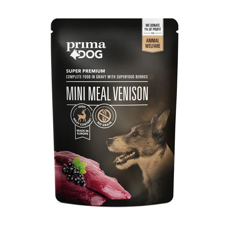 Dog food mini meal venison 85g