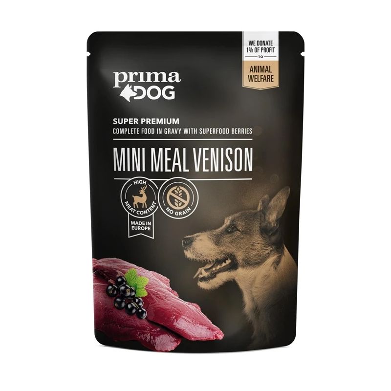Dog food mini meal venison 85g