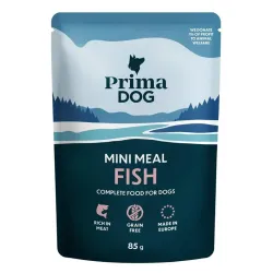 Dog food mini meal fish 85g