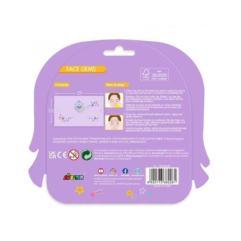 AVENIR Dārgakmeņi sejai: Zvaigznes