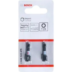 Kruvikeeraja otsikud Bosch 2608522475, T25, 25 mm