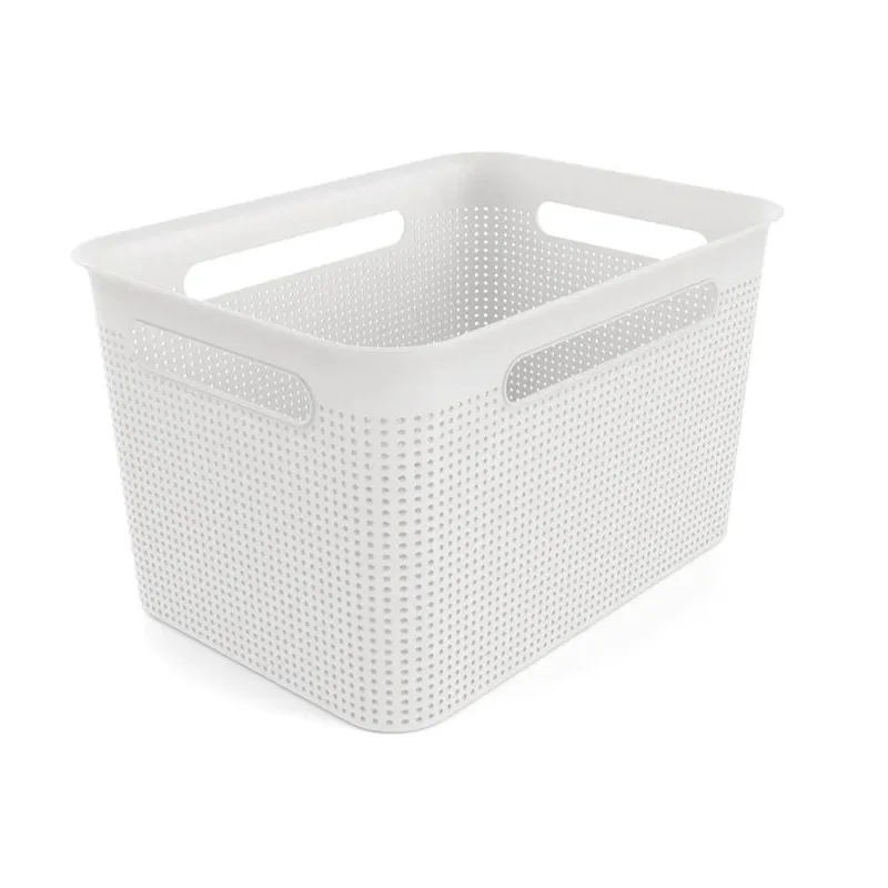 Корзина для переноски Rotho 1023901100, 16 л, белый цв., 36 x 26.2 x 21.1 см