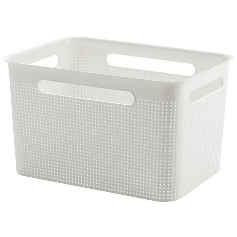 Корзина для переноски Rotho 1023901100, 16 л, белый цв., 36 x 26.2 x 21.1 см