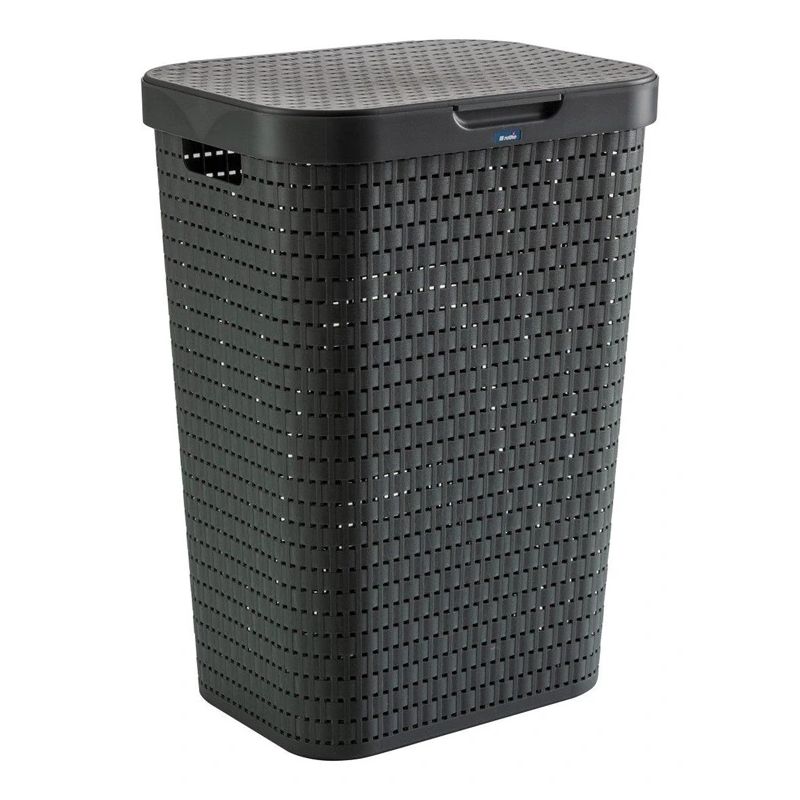 Veļas kaste rotho country anthracite 55l