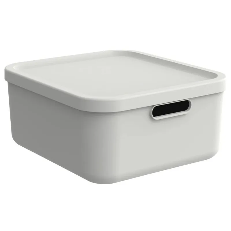 Uzglabāšanas kaste ar vāku Rotho Albula, 20 l, balta, 39.5 x 35.5 x 17.7 cm