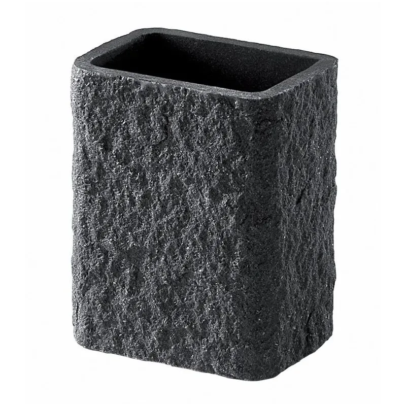 Vannas istabas glāze Gedy Aries AR9885, antracīta, 9 cm x 11 cm x 9 cm