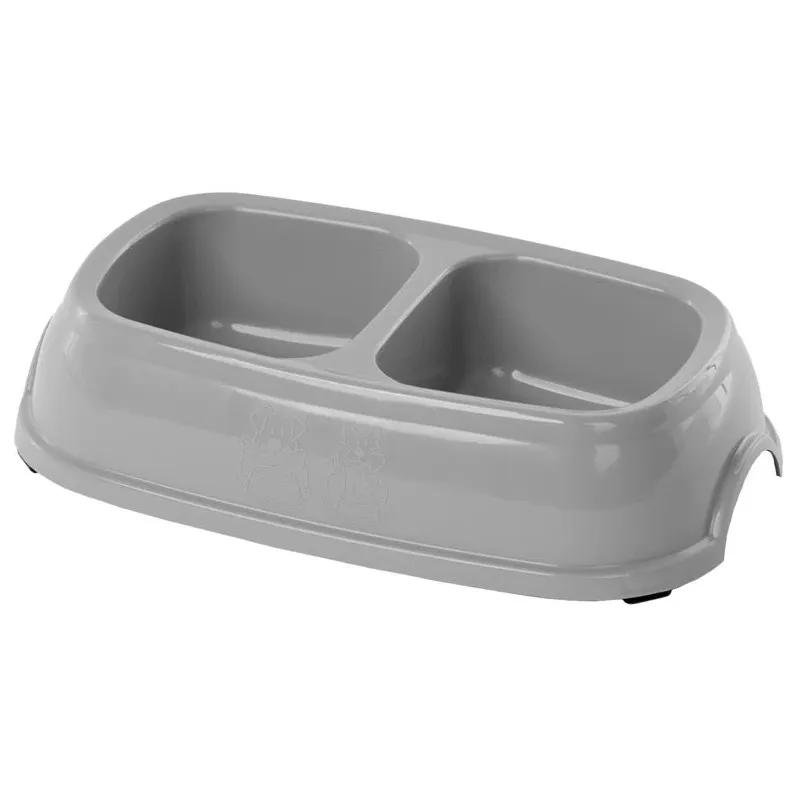 Bļoda dzīvniekam Zolux, 0.2 l, 21.5 cm x 15.5 cm x 5 cm, pelēka krās.