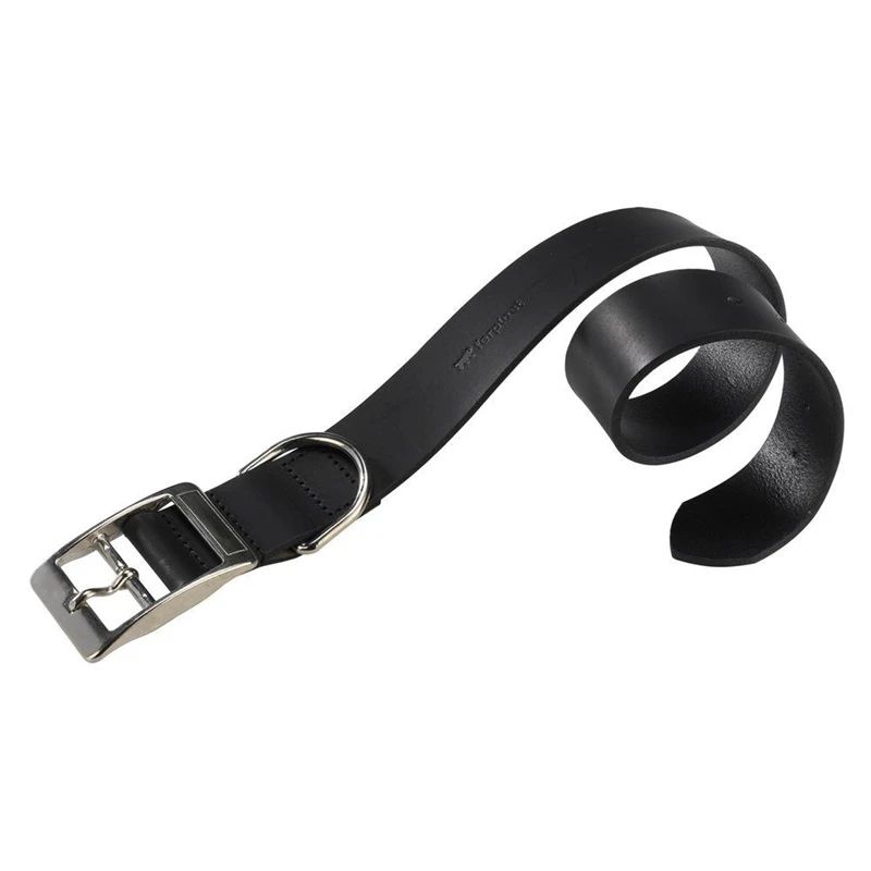 Melna ādas kakla siksna sunim c20-43