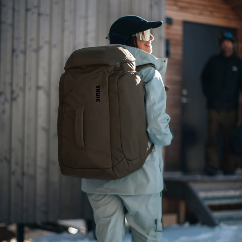 Thule 5157 Roundtrip Rolling Ski and Snowboard Boot Backpack 60L Deep Khaki
