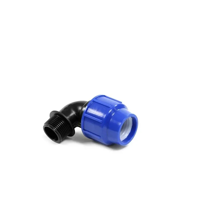 Ūdensvada līkums Perla 0813002500DP, 1 colla – Ārējā vītne, DIA25 mm, 90 °, 16 Bar