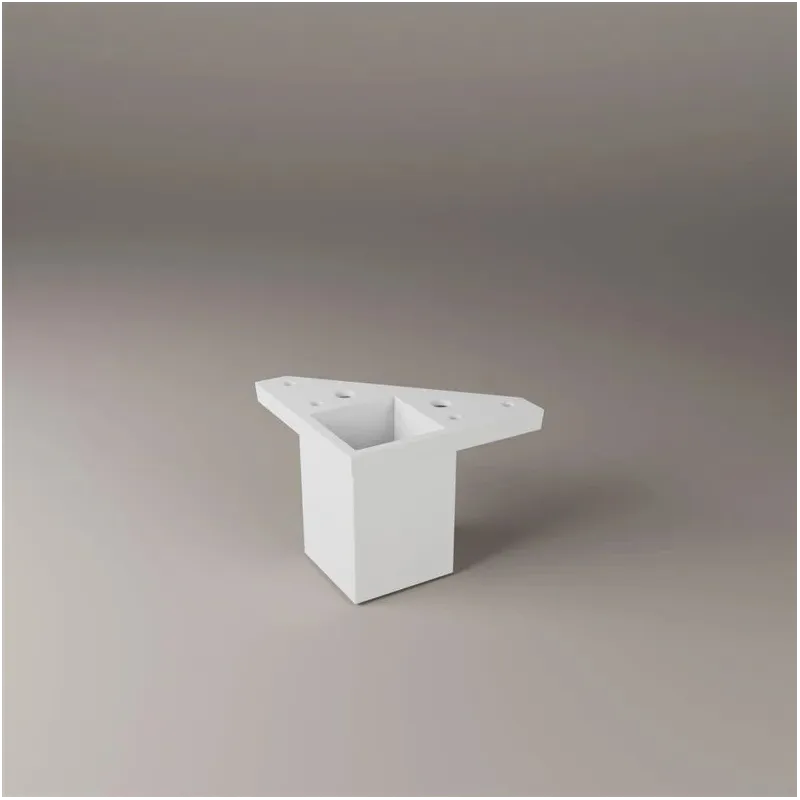 Mēbeļu kāja Rei, 6 cm x 4 cm, balta krās.