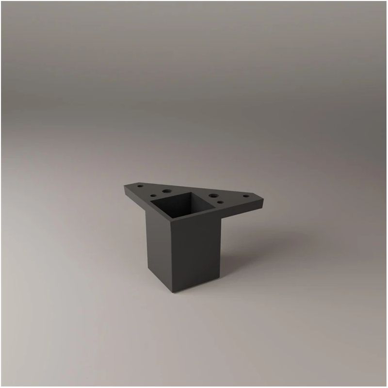 Kāja mēbeļu 40x40x60 termoplast abs m.
