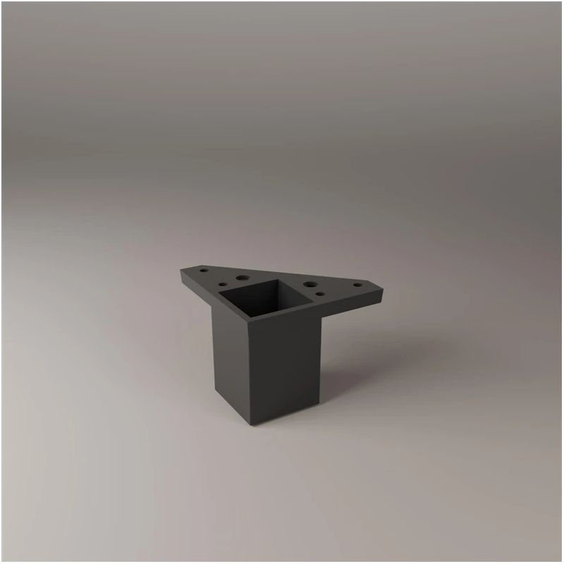 Kāja mēbeļu 40x40x60 termoplast abs m.