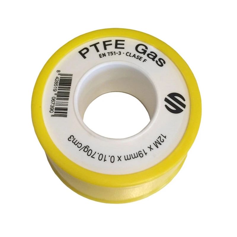 Lente teflona gāzei ptfe 19mmx0.75mmx12m