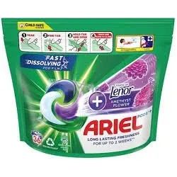 Pesukapslid Ariel Amethyst flower, 36 tk