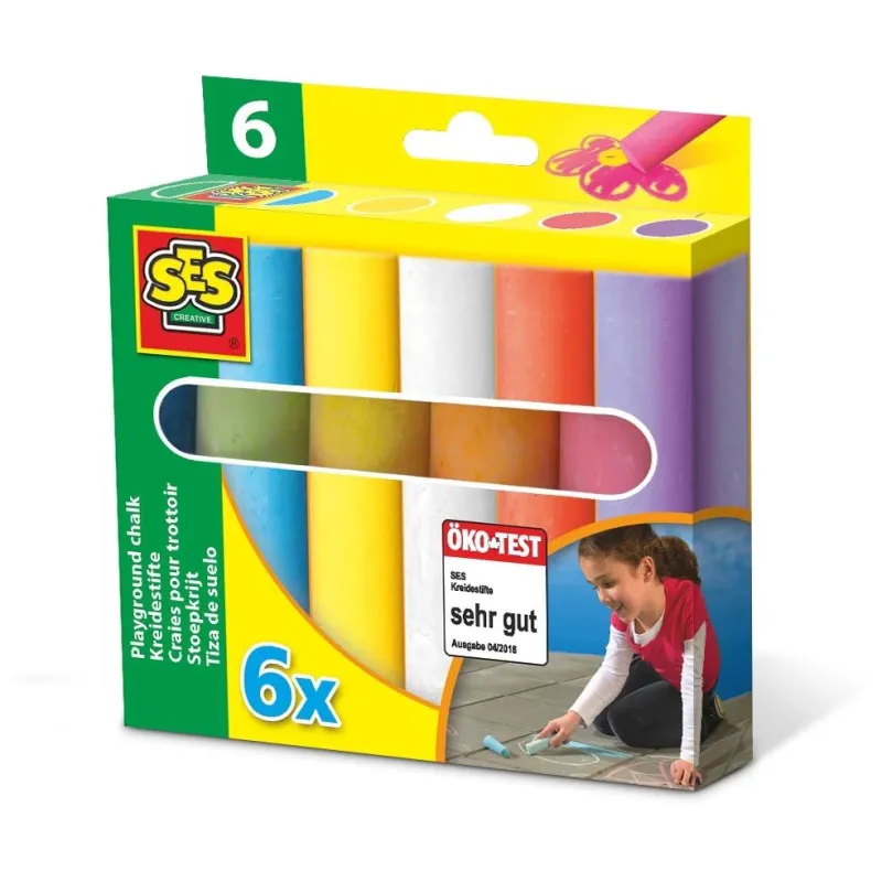 SES Playground chalks, 6 pcs