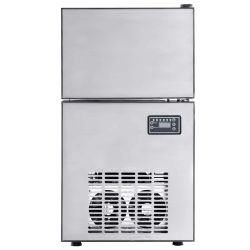 vidaXL Ledus kubu veidotājs Sudraba 43 x 40 x 71 cm Nerūsējošs tērauds