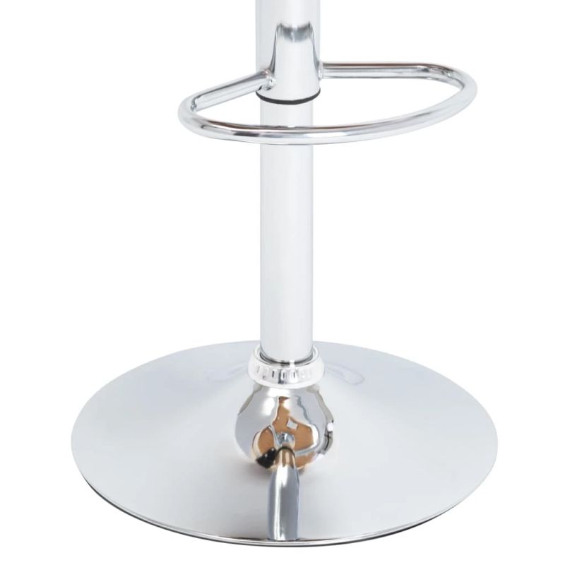 vidaXL bāra krēsls, melna mākslīgā āda