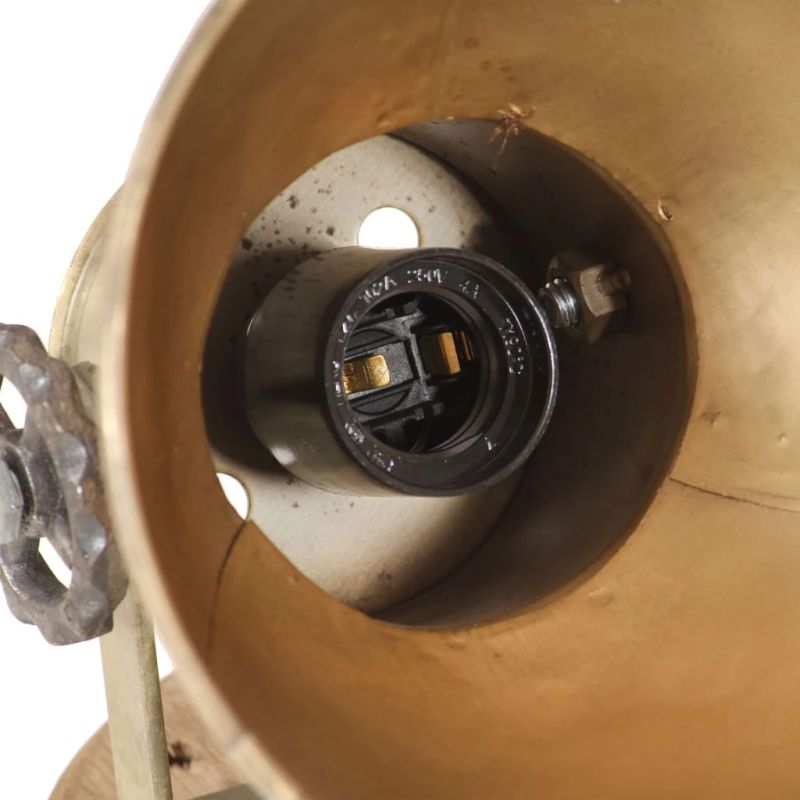 vidaXL sienas-griestu lampas, 2 gab., misiņa krāsā, 20x25 cm, E27