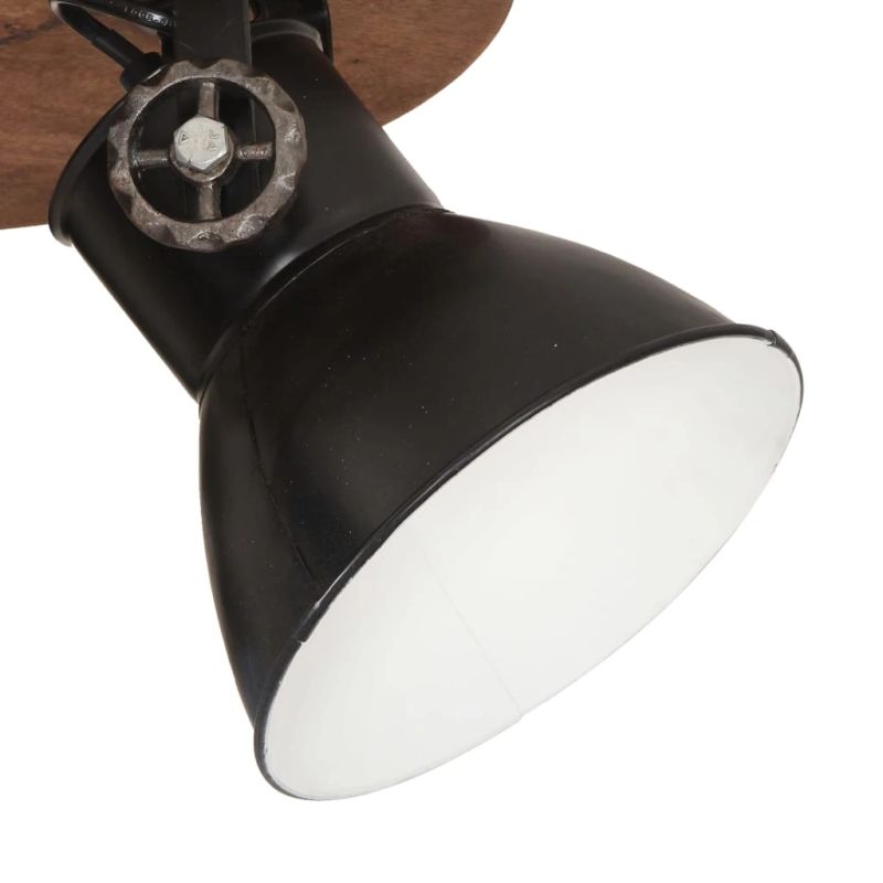 vidaXL griestu lampa, industriāls dizains, melna, 25 W, 42x27 cm, E27