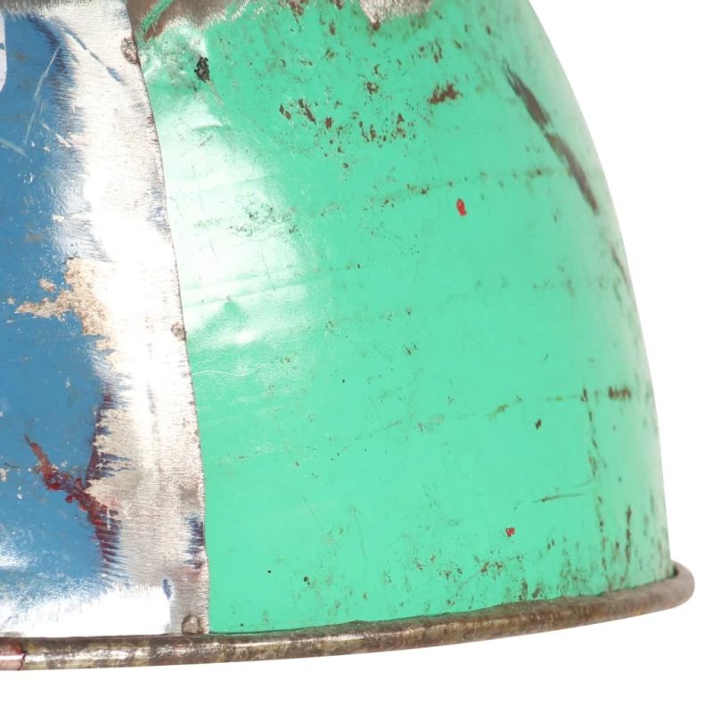 vidaXL griestu lampa, industriāla, daudzkrāsaina, 25 W, 31 cm, E27