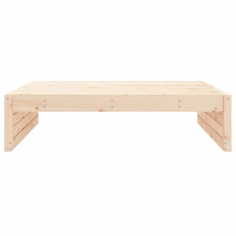 vidaXL dārza kājsoliņš, 120x80 cm, priedes masīvkoks