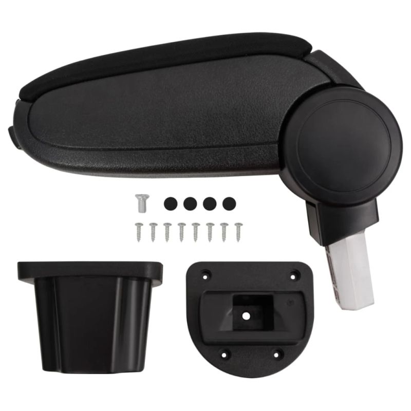 vidaXL automašīnas roku balsts, melns, 12x31x,29,5-47, cm, ABS