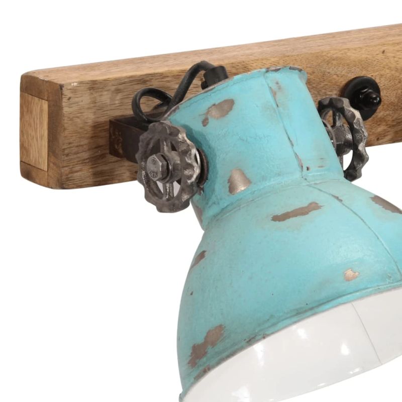 vidaXL sienas lampa, 25 W, bružāti zila, 90x25 cm E27