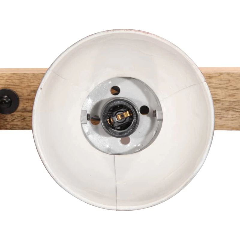 vidaXL sienas lampa, 25 W, bružāti sarkana, 90x25 cm E27