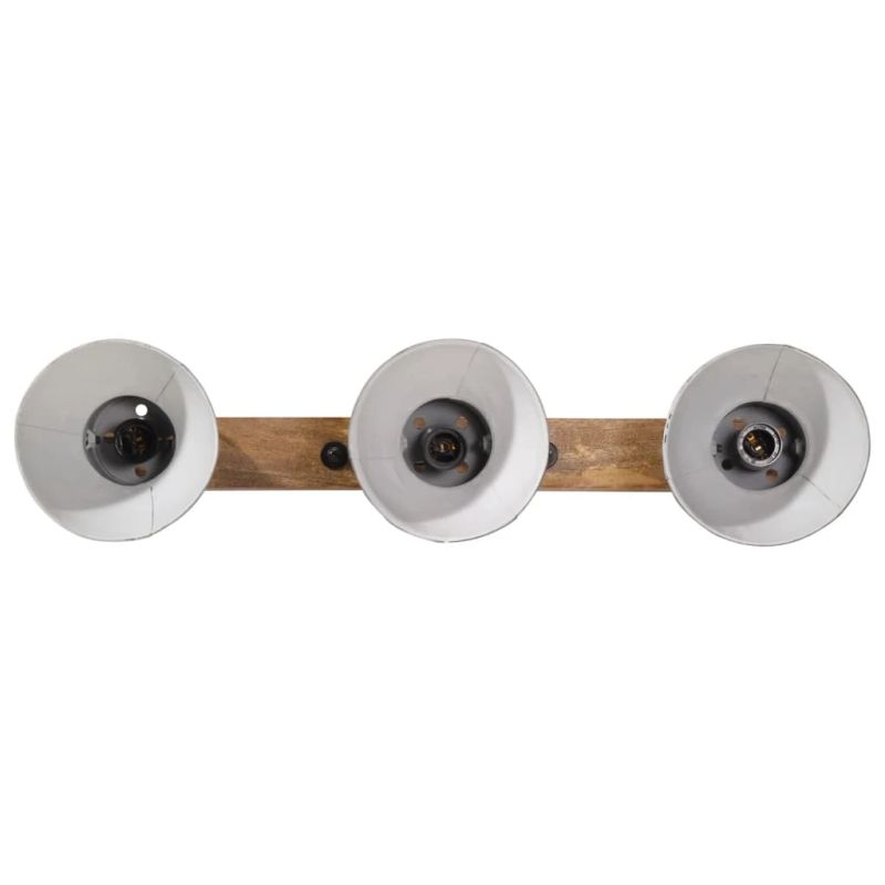 vidaXL sienas lampa, 25 W, bružāti zila, 65x25 cm E27