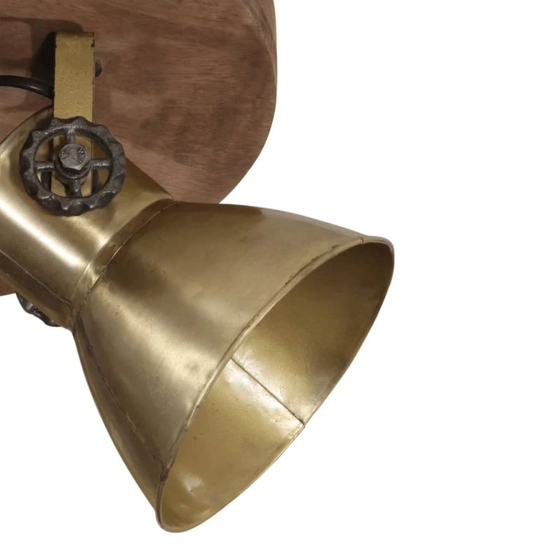 vidaXL sienas lampa 25 W, antīka misiņa krāsa, 50x50x25 cm, E27