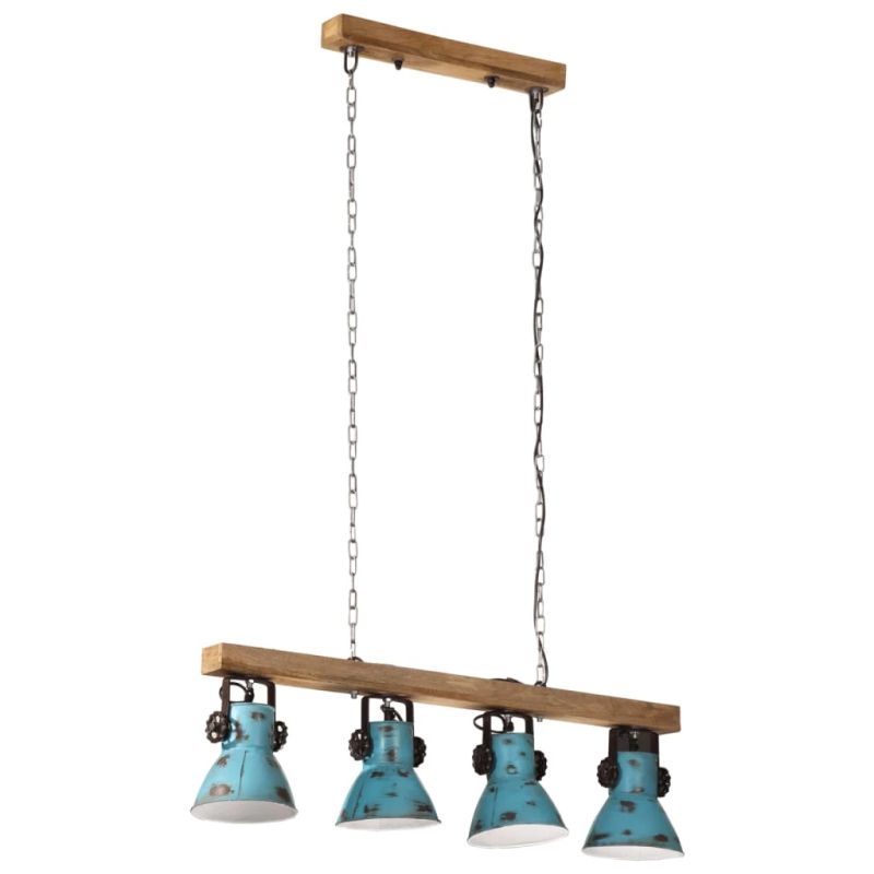 vidaXL sienas lampa, 25 W, bružāti zila, 90x24x111 cm, E27