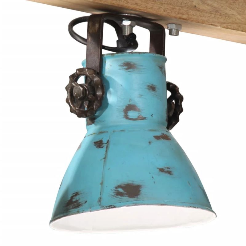 vidaXL sienas lampa, 25 W, bružāti zila, 90x24x111 cm, E27