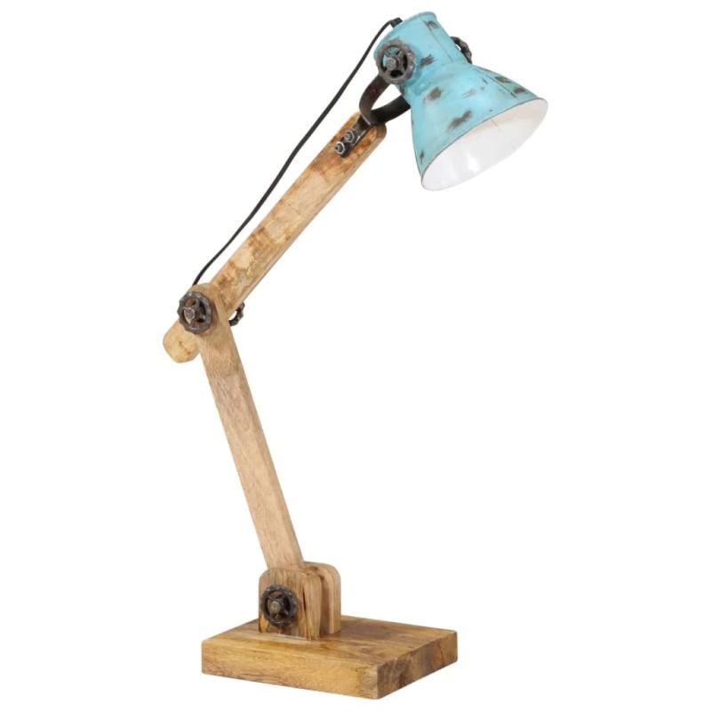 vidaXL galda lampa, 25 W, bružāti zila, 23x18x96 cm, E27