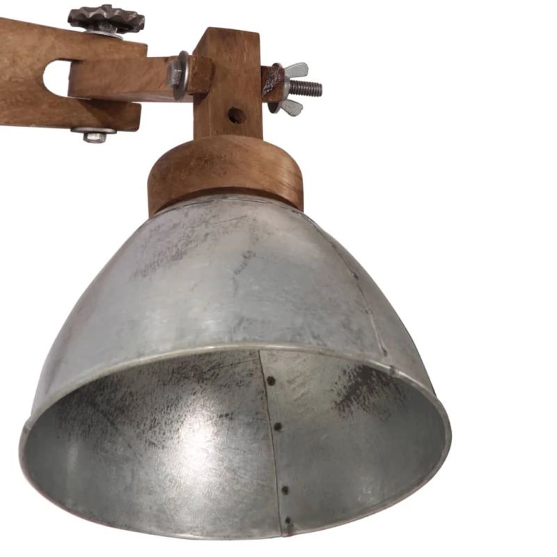 vidaXL sienas lampa, 25 W, vintāžas, sudraba krāsa, E27