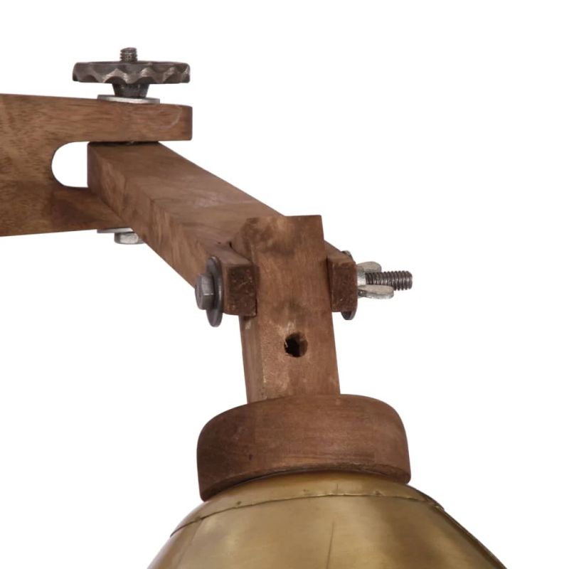 vidaXL sienas lampa, 25 W, antīka misiņa krāsa, E27