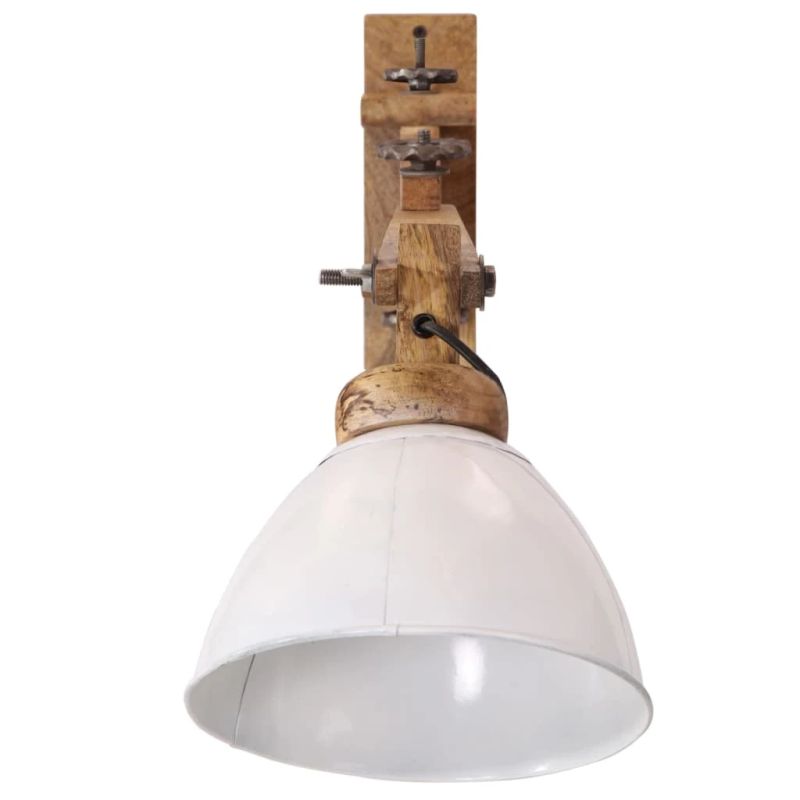 vidaXL sienas lampa, 25 W, balta, E27