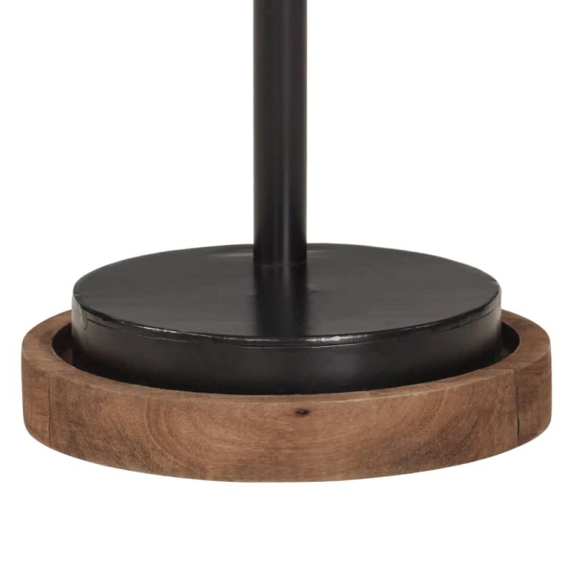 vidaXL galda lampa, 25 W, melna, 18x18x60 cm, E27