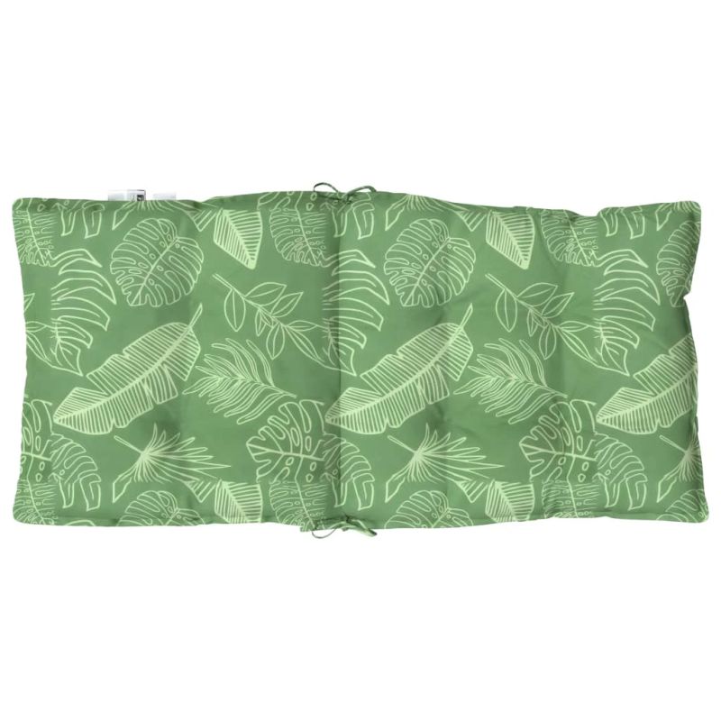 vidaXL krēslu matrači, 4 gab., lapu apdruka, oksforda audums