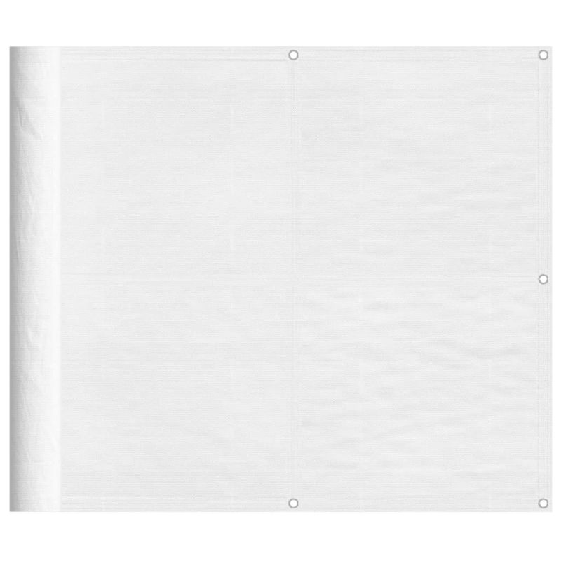 vidaXL balkona aizslietnis, balts 90x800 cm 100% poliestera oksforda