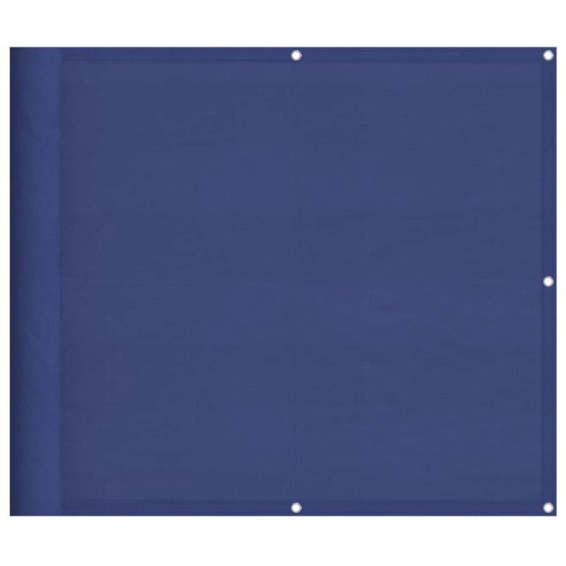 vidaXL balkona aizslietnis, zils, 90x800 cm, 100% poliestera oksforda