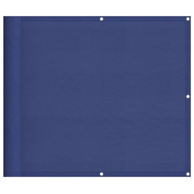 vidaXL balkona aizslietnis, zils, 90x1000 cm, 100% poliestera oksforda