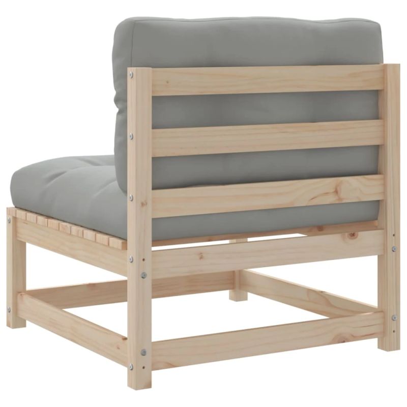 vidaXL 8-daļīgs dārza dīvānu komplekts ar matračiem, priedes koks