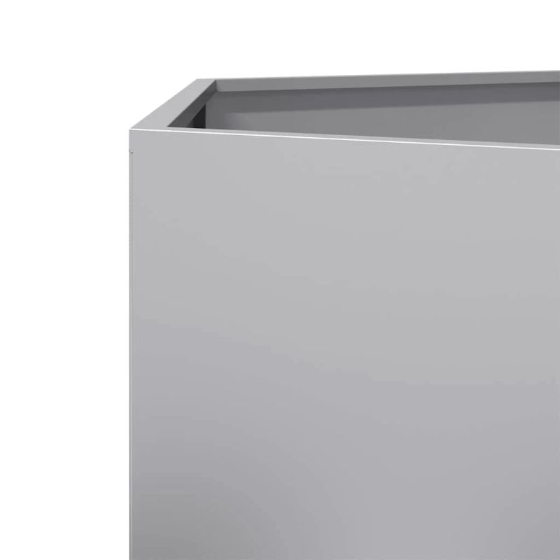 vidaXL dārza puķu kaste, sešstūra, 104x90x45 cm, cinkots tērauds