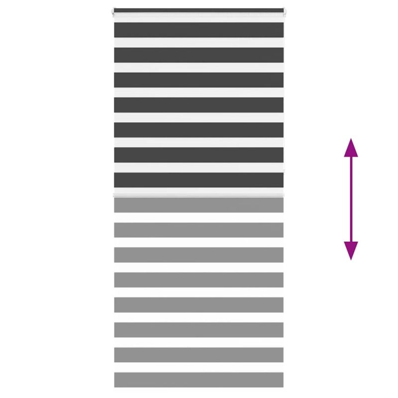 vidaXL žalūzijas zebra 100x230 cm auduma platums 95,9 cm poliesters