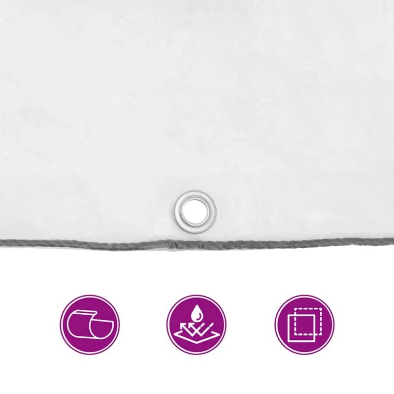 vidaXL Caurspīdīgs Brezents ar cilpām 4x10 m Polietilēns