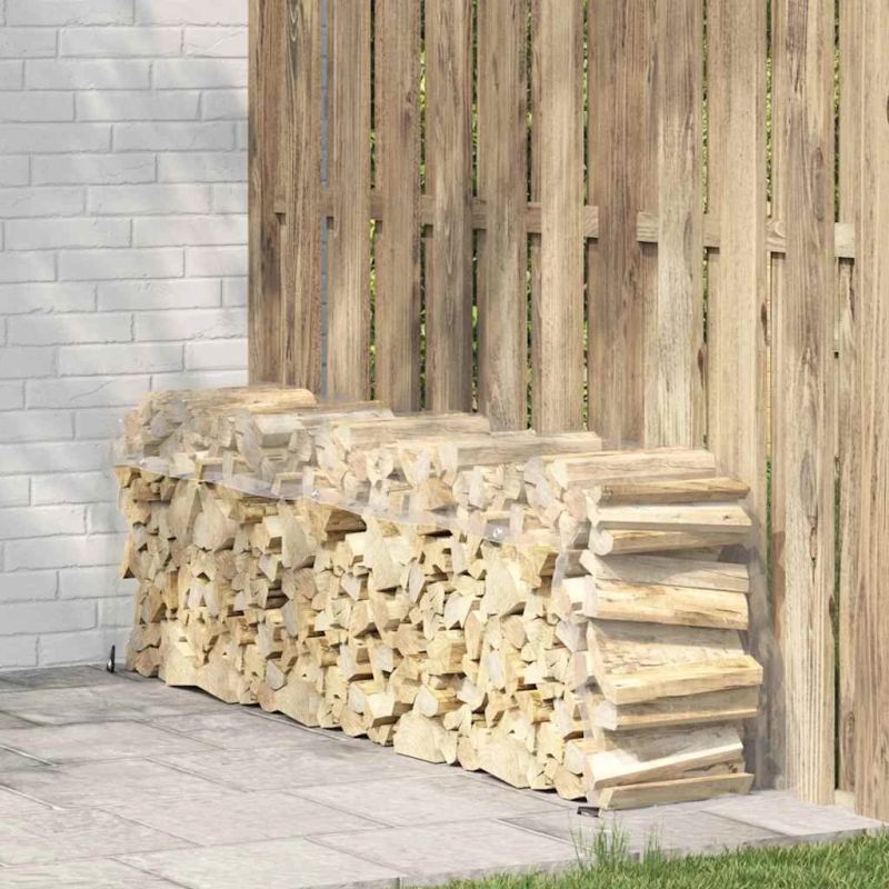 vidaXL Caurspīdīgs brezents ar cilpām 1x4 m PVC