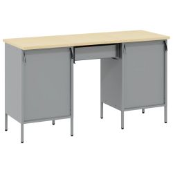 vidaXL Darba skapis ar atvilktni 3 pcs Sarkana 150 x 55 x 85 cm