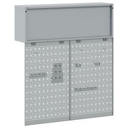 vidaXL Rīku skapju komplekts ar plauktu ar uzglabāšanu 3 pcs Melna