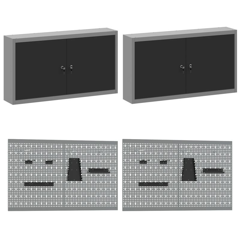 vidaXL Darbagalda komplekts ar atvilktni ar plauktu 8 pcs Melna